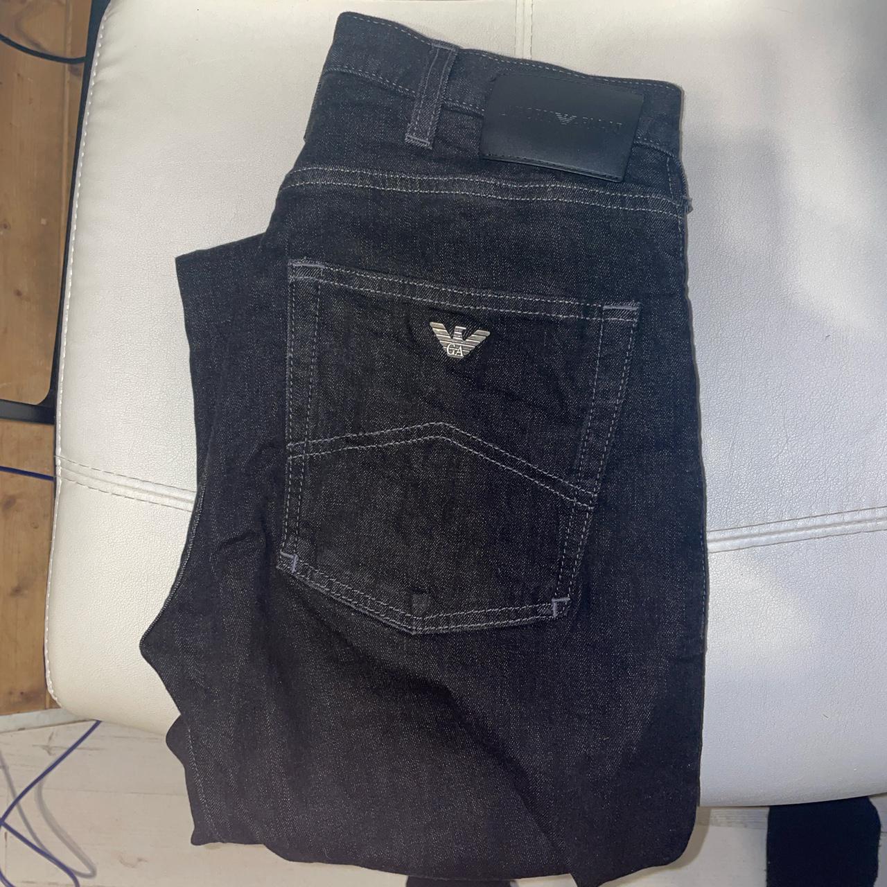 emporio armani j45 regular fit jeans grey