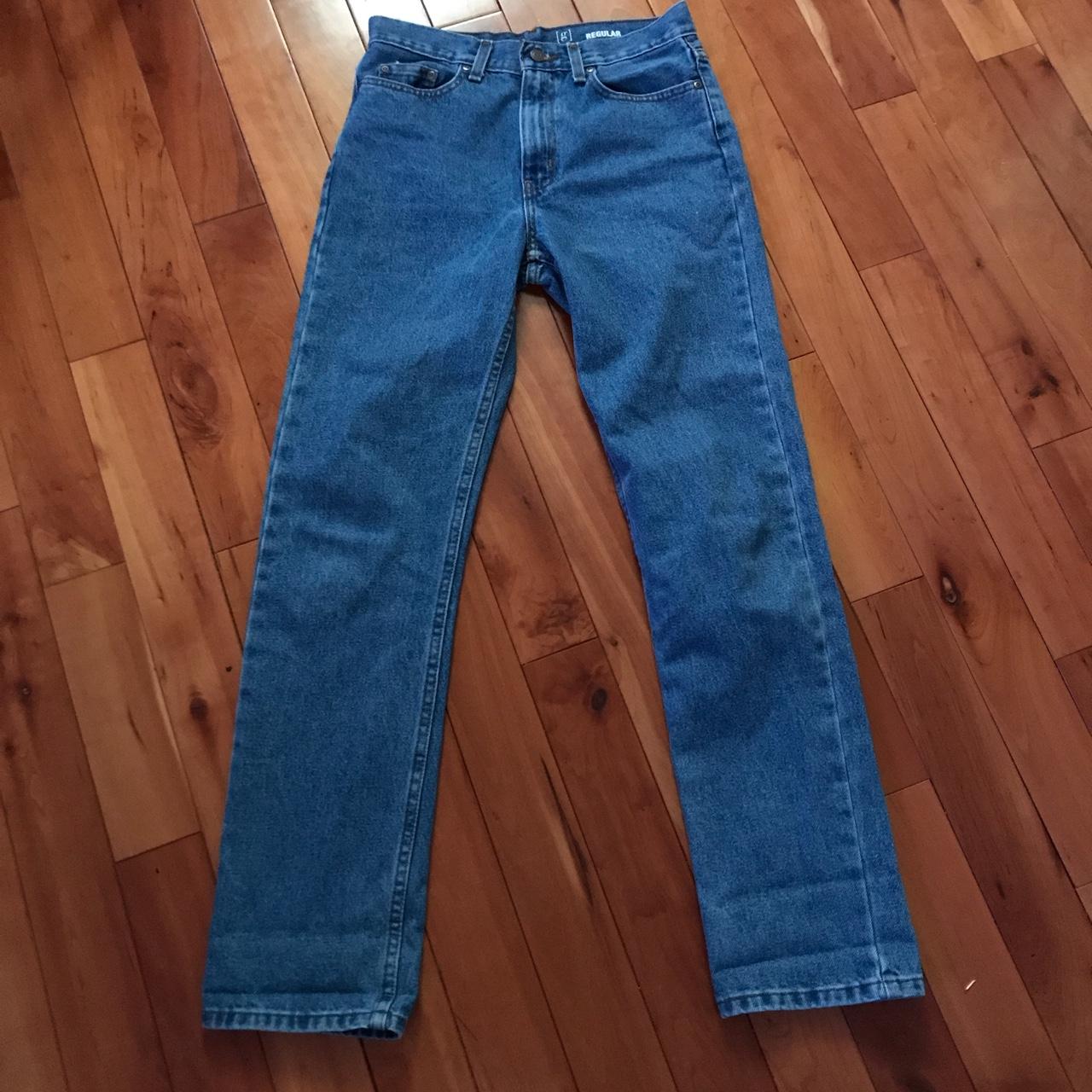 light wash straight leg jeans mom jean style perfect - Depop