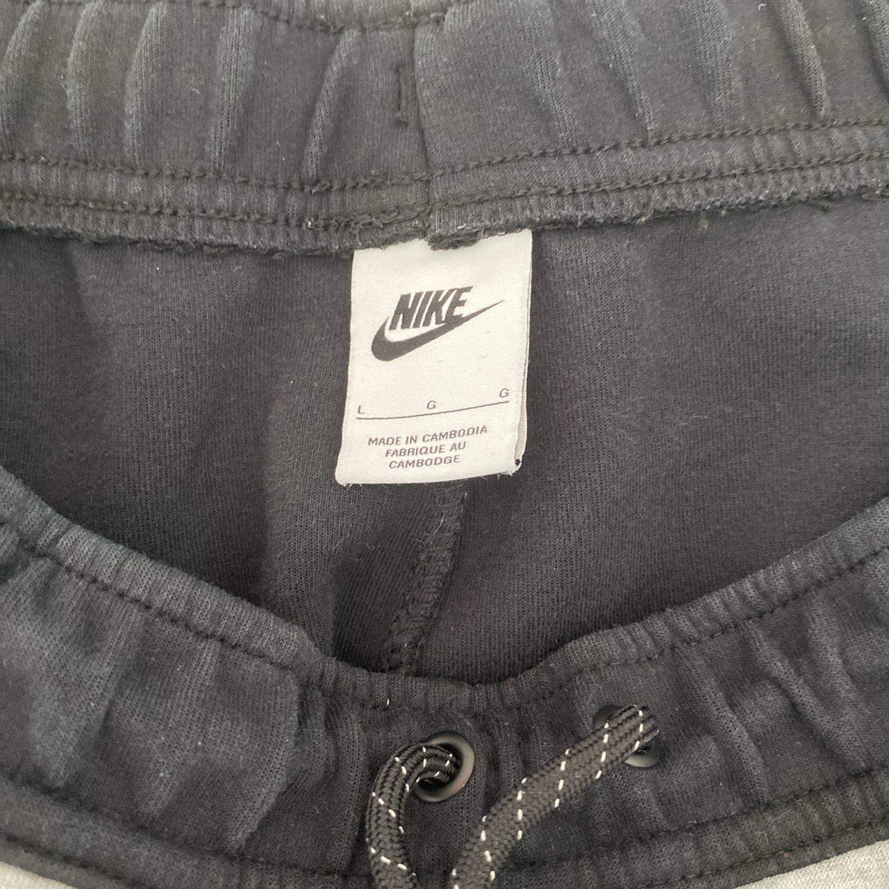 Black And Grey Nike Tech Fleece Bought for £90... - Depop