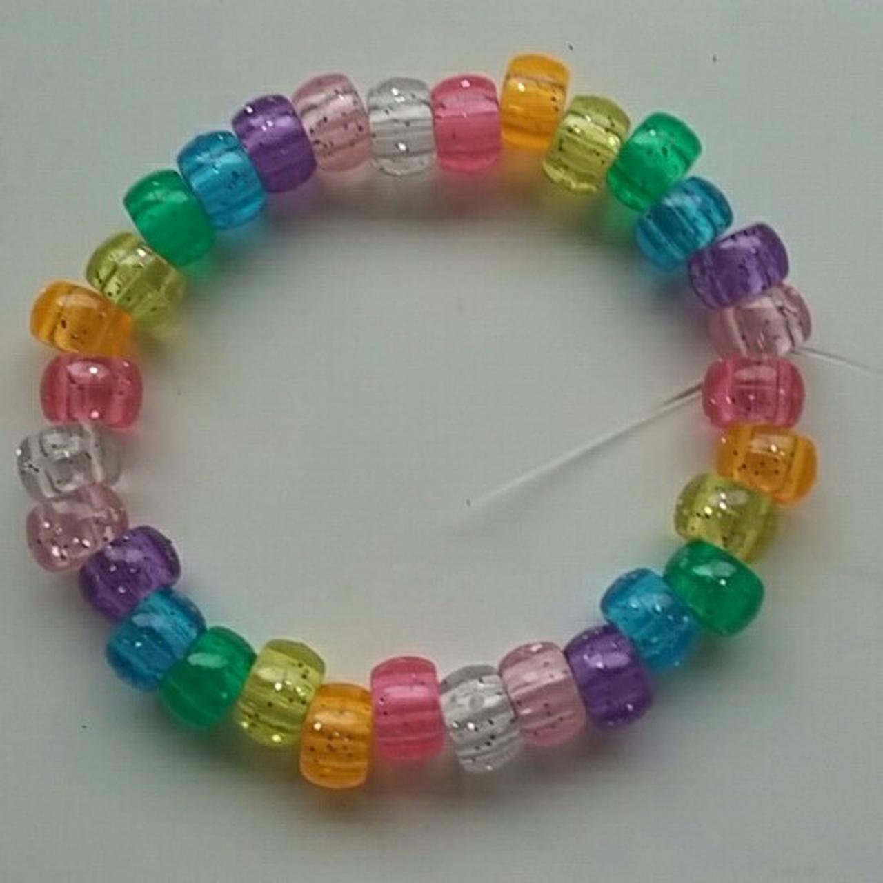 Sparkly rainbow kandi! dm if you want to bundle... - Depop