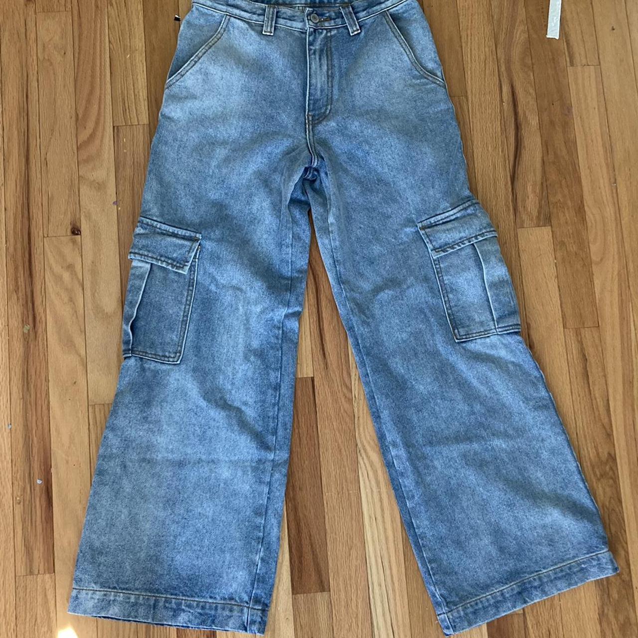 Brandy Melville Women's Blue Jeans | Depop