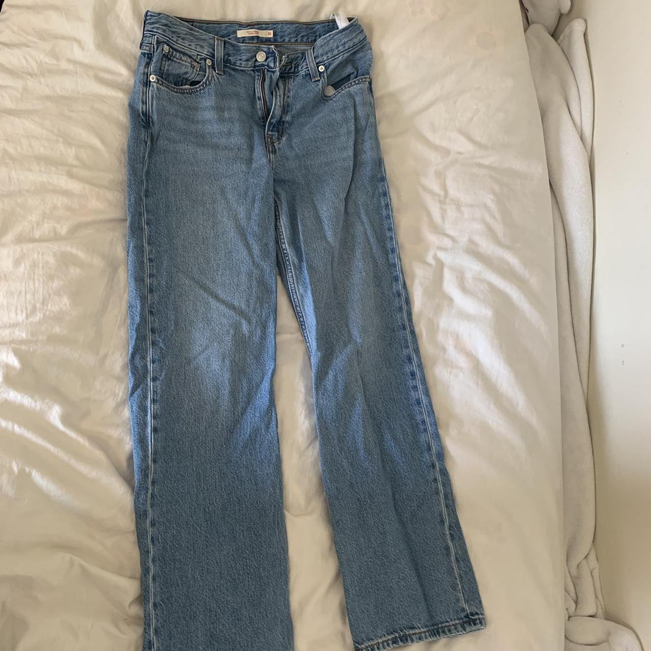 Levi’s light blue wash high loose jeans. this style... - Depop