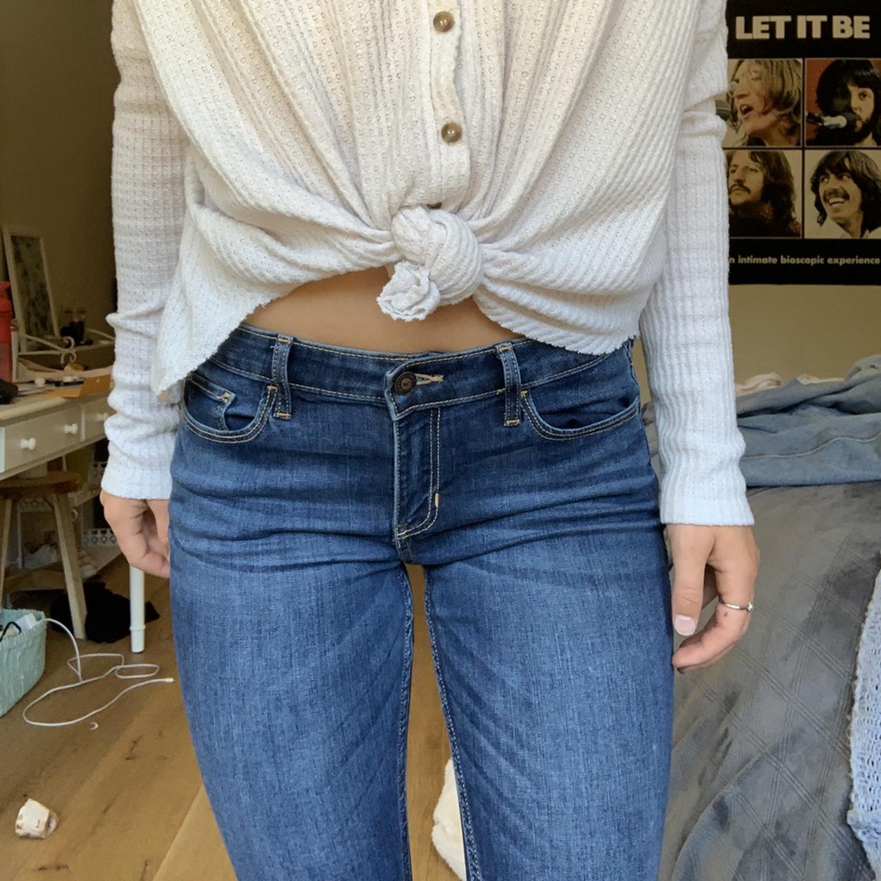 Hollister Jeans Skinny Low Rise Size 5R. Very Cute!... - Depop