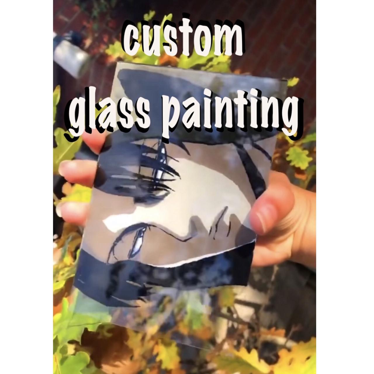 Nezuko kamado glass panel painting - JFzArtsandcrafts - Paintings & Prints,  People & Figures, Animation, Anime, & Comics, Anime - ArtPal