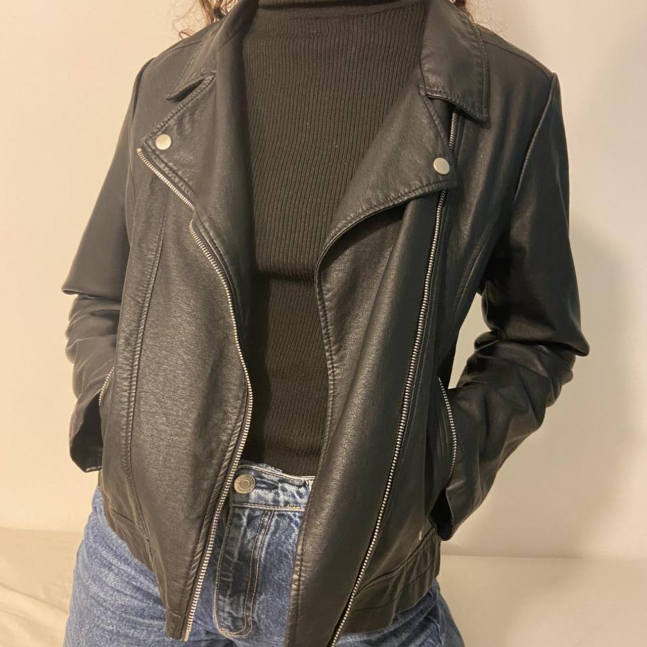 black biker jacket primark