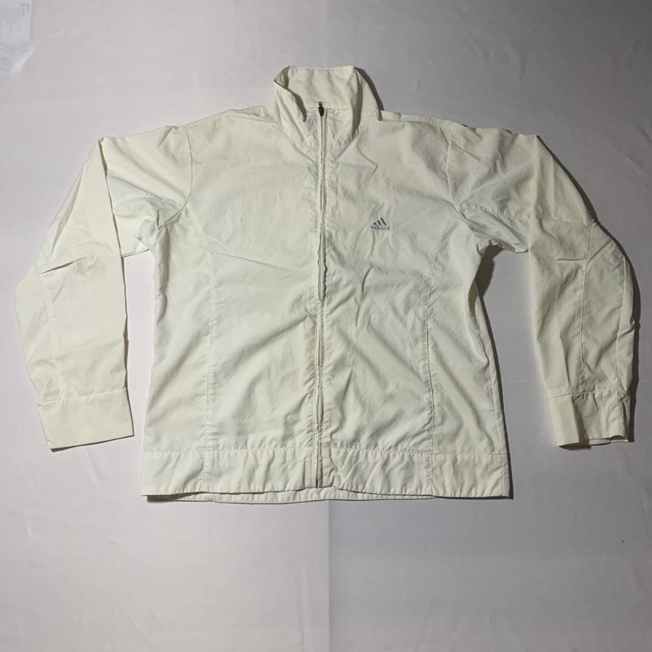 Adidas Women's White Jacket Depop