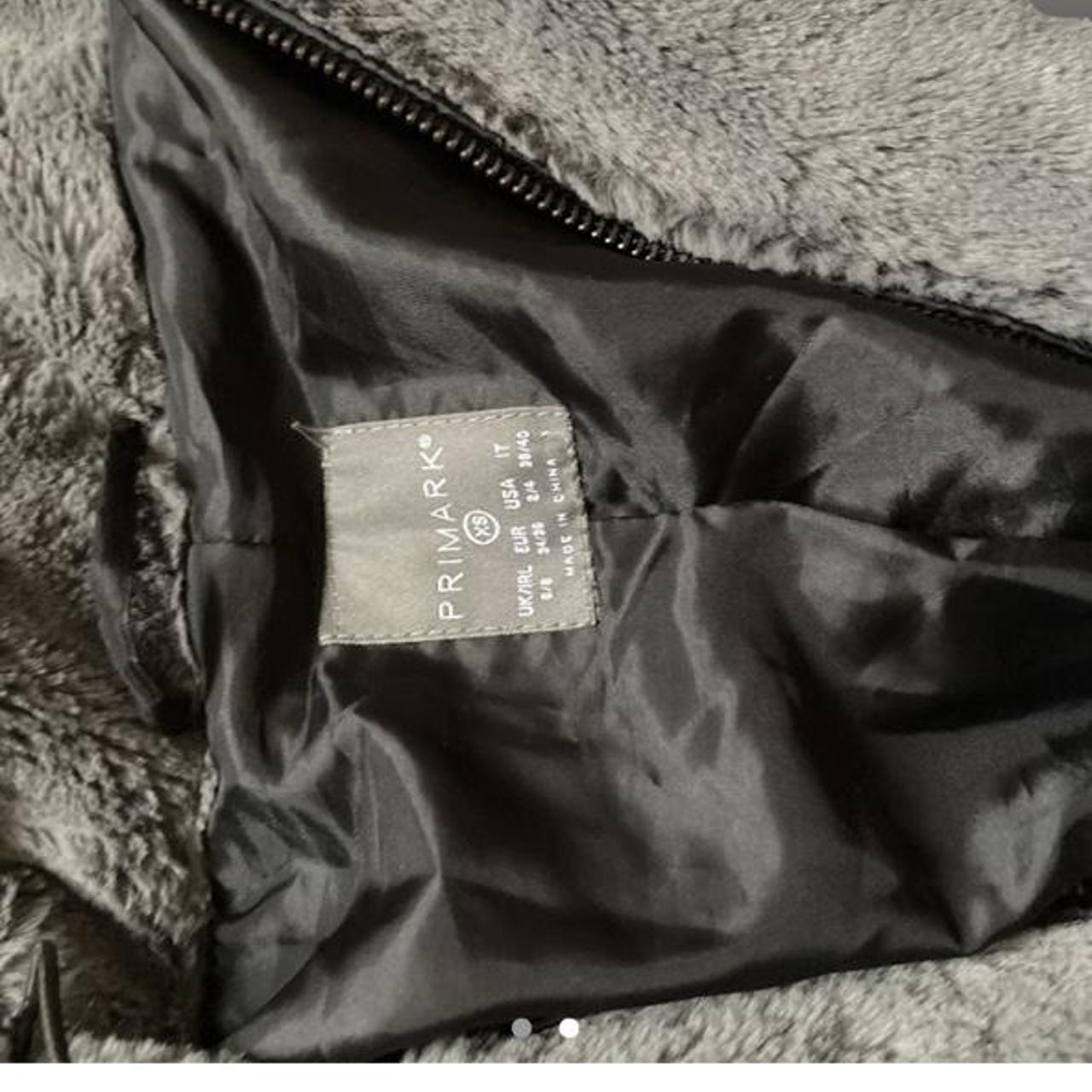 Grey fluffy hooded jacket Primark Never worn Depop