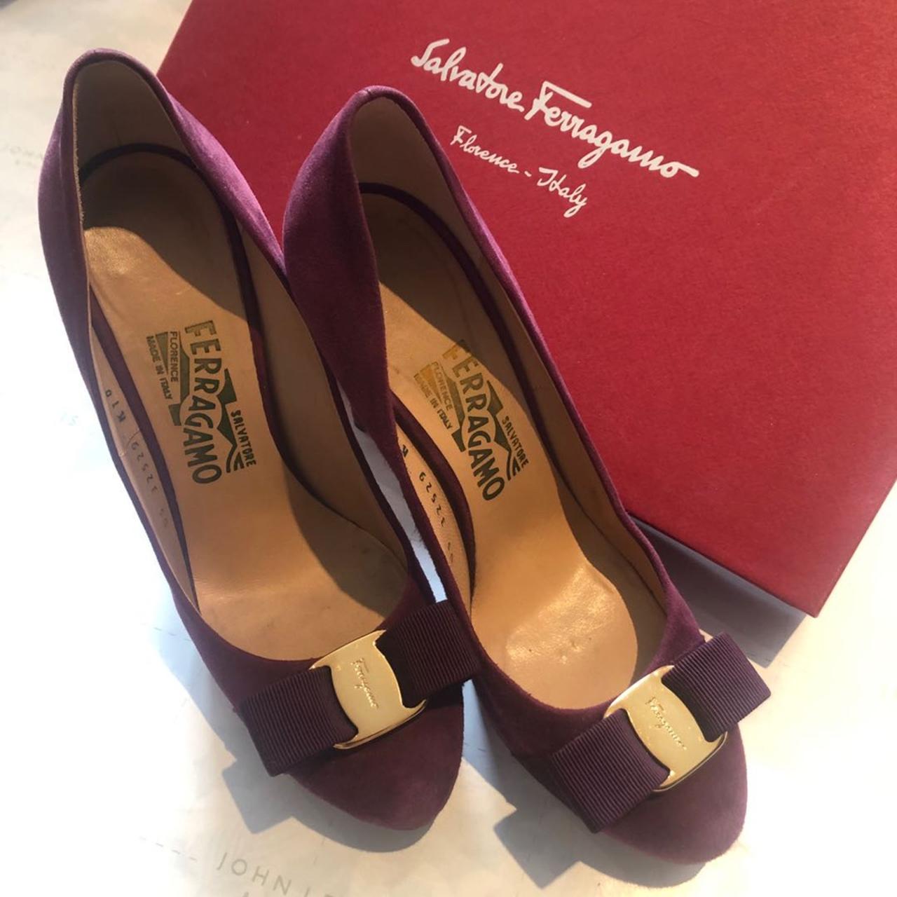 salvatore ferragamo burgundy shoes