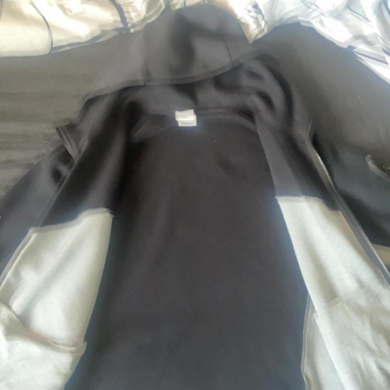 Nike tech fleece hoodie grey & black large #nike... - Depop