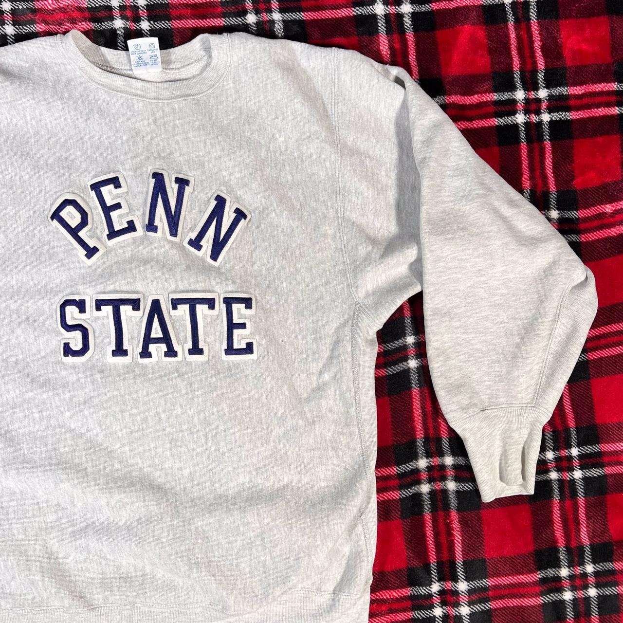 Vintage 90s Champion Penn State Reverse Weave... - Depop