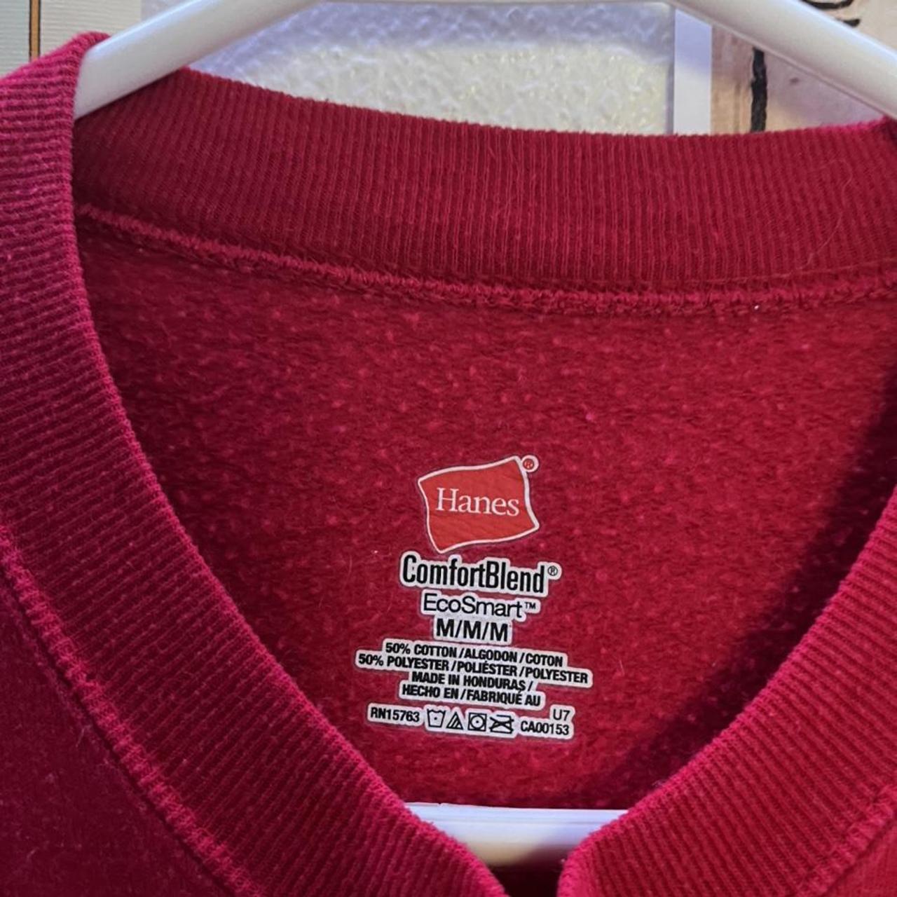 Red Hanes Basic Crew Neck Super comfy crew neck... - Depop