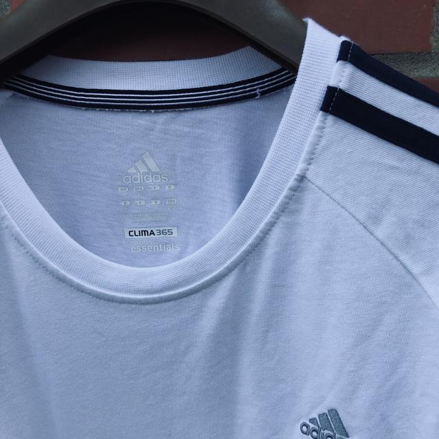 Adidas t shirt. White. Climalite. BNWT. Size medium. - Depop