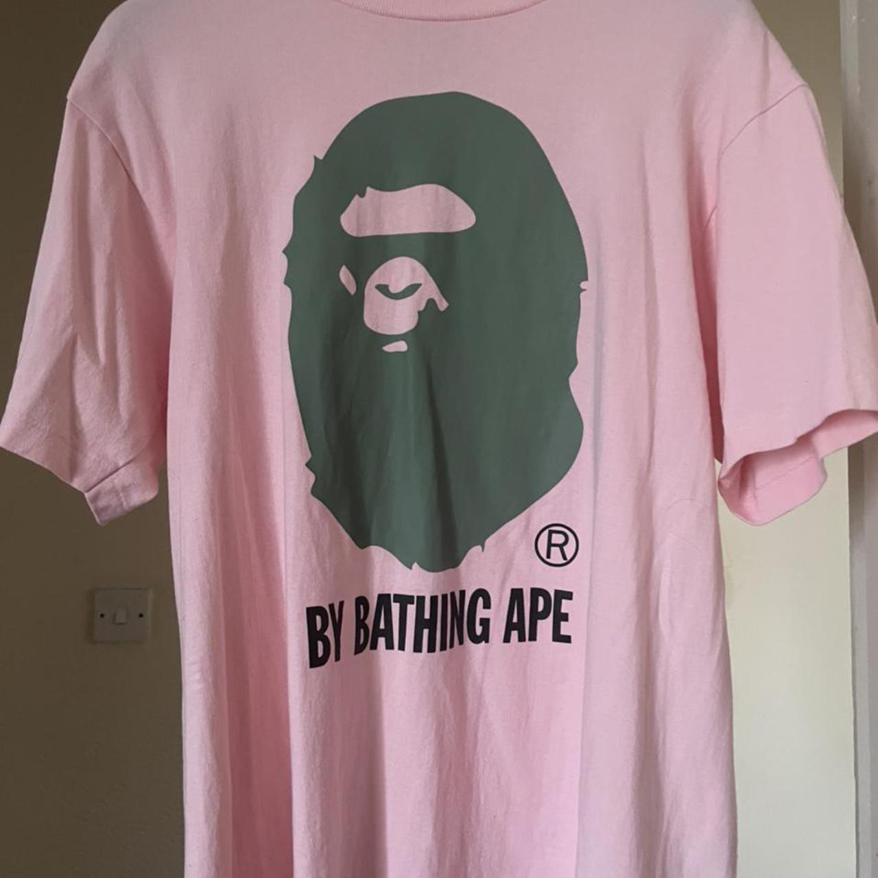 bape pink t shirt