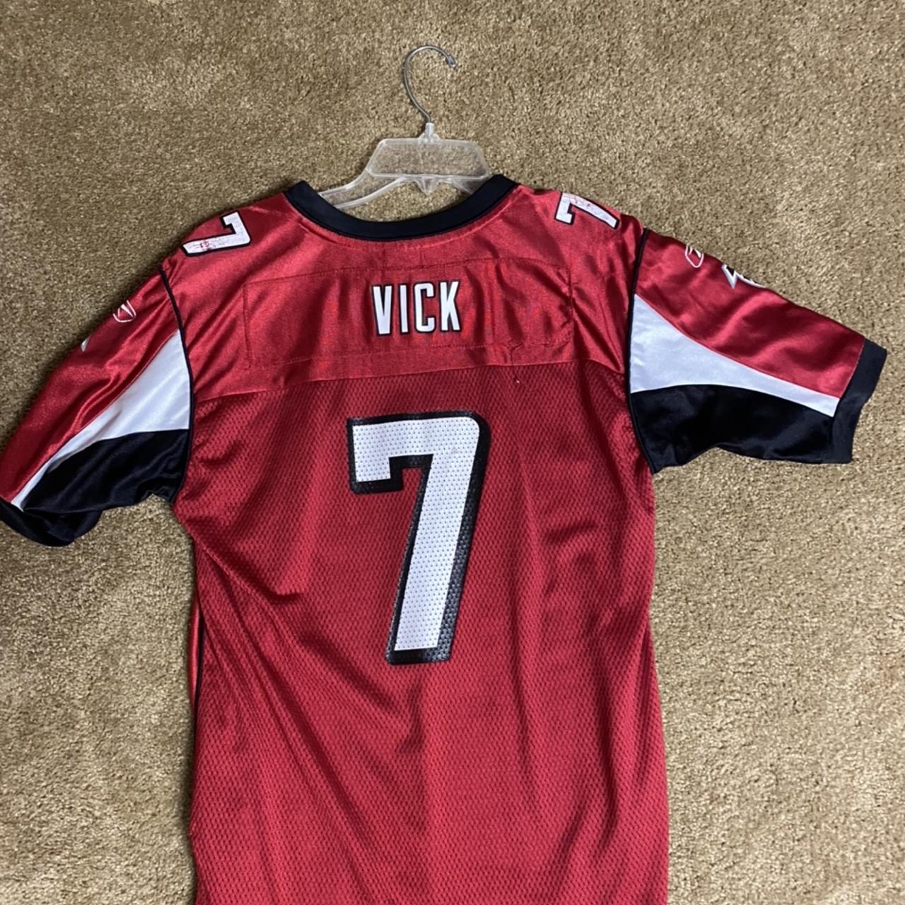 Michael Vick Falcons Reebok NFL Youth Large Red - Depop