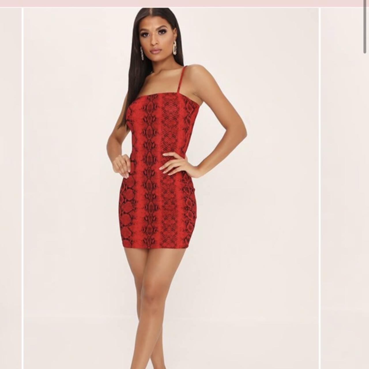 I saw it on sale first snake print dress