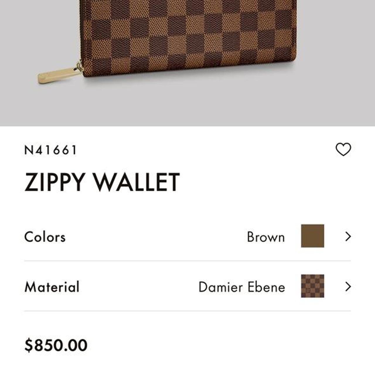 Louis Vuitton Zippy Wallet Vertical in Black Damier - Depop