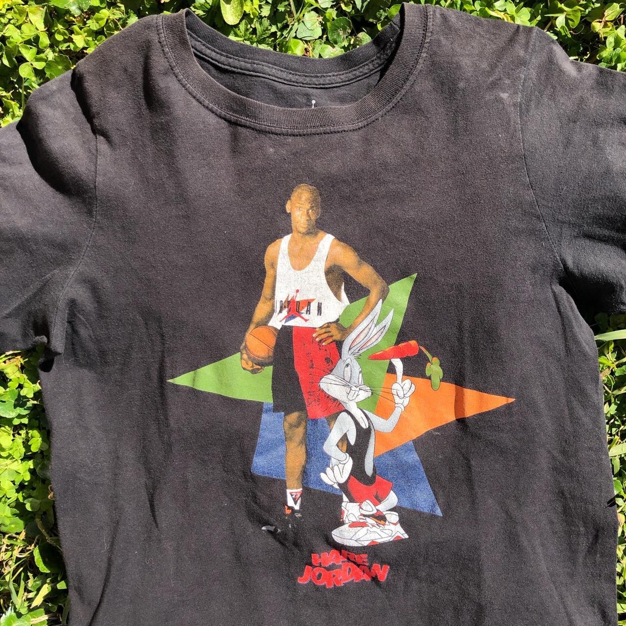 Y2k Hare Jordan bugs bunny tee SizeKids XL,fits... Depop
