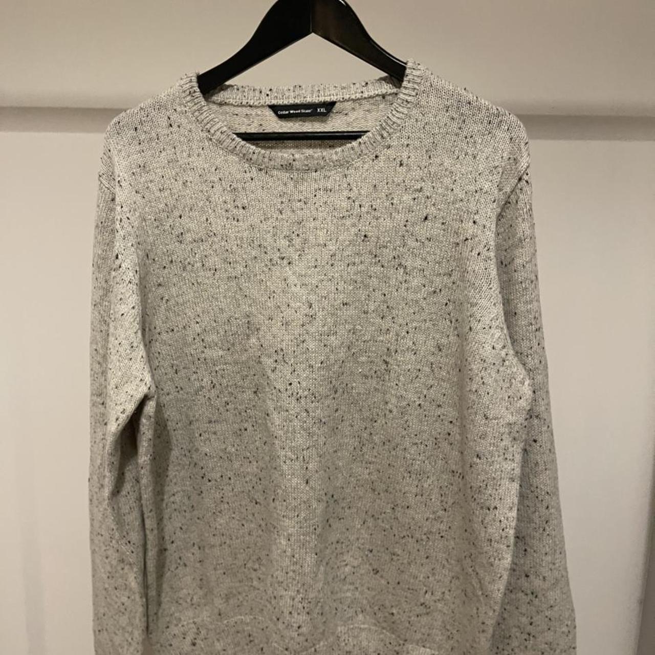 Primark Flecked Stone Knitted Jumper. Primark... - Depop