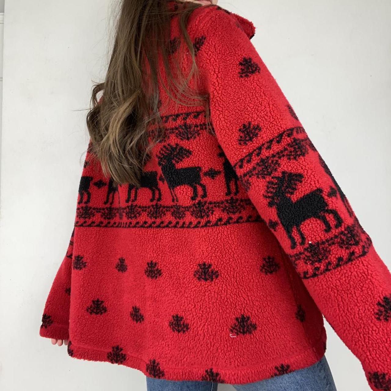 Women's Red and Black Jacket (4)