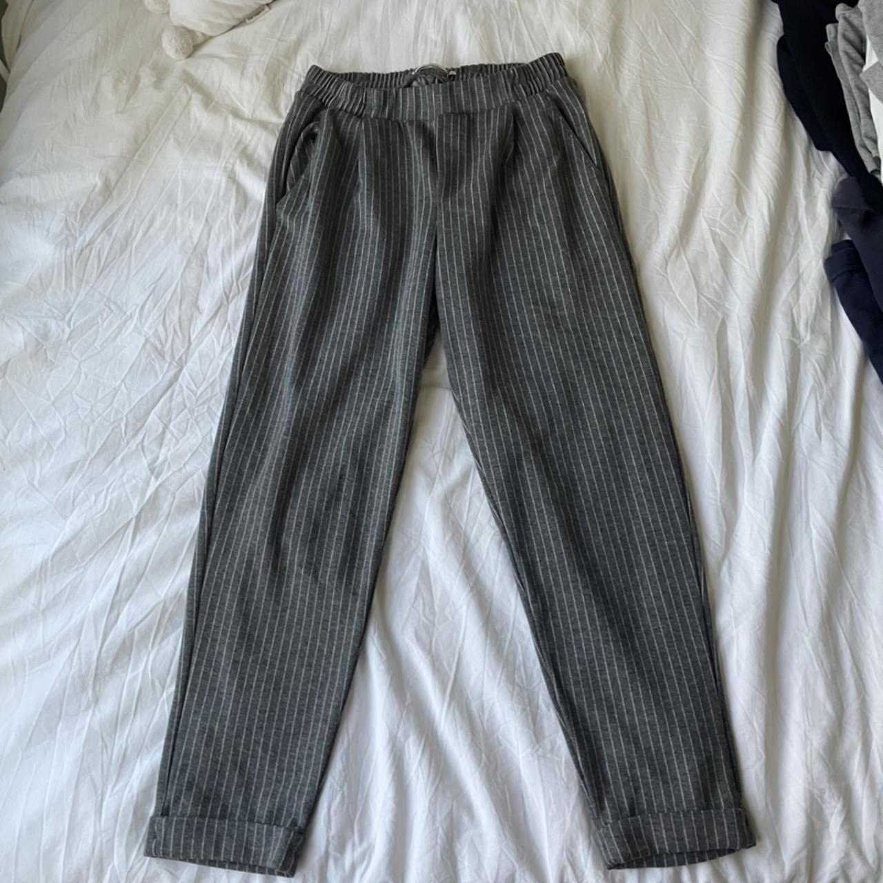 Bershka striped hot sale pants