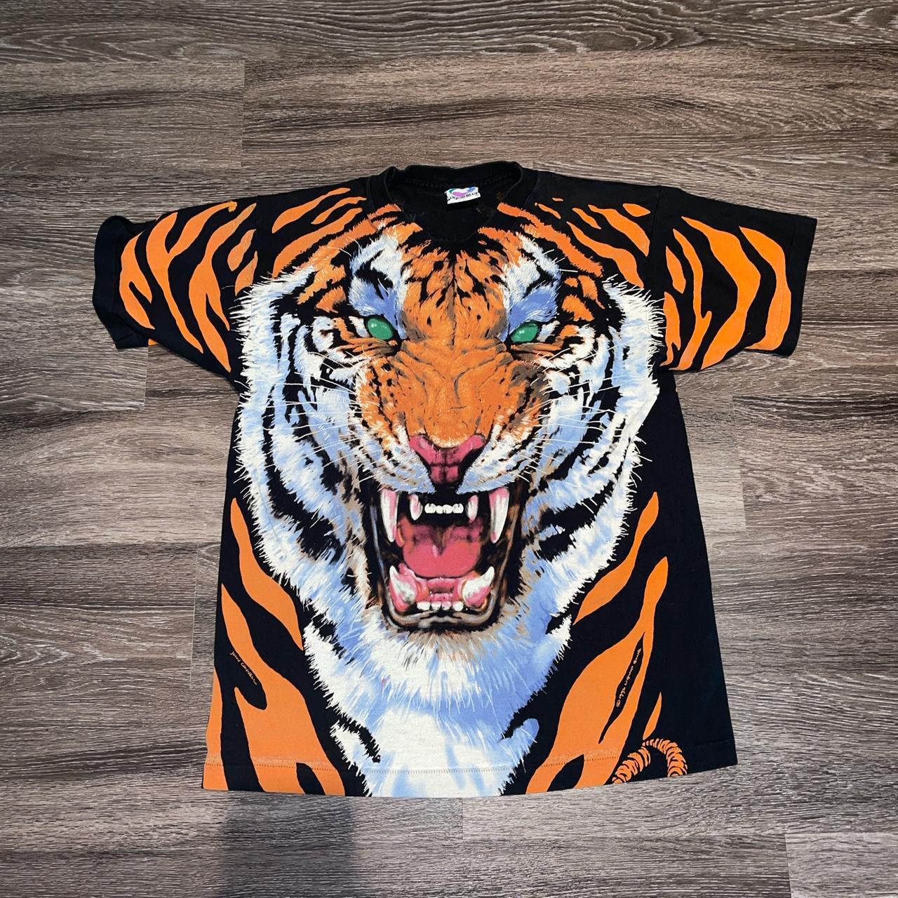 Liquid Blue Men's Tiger Face T-Shirt 