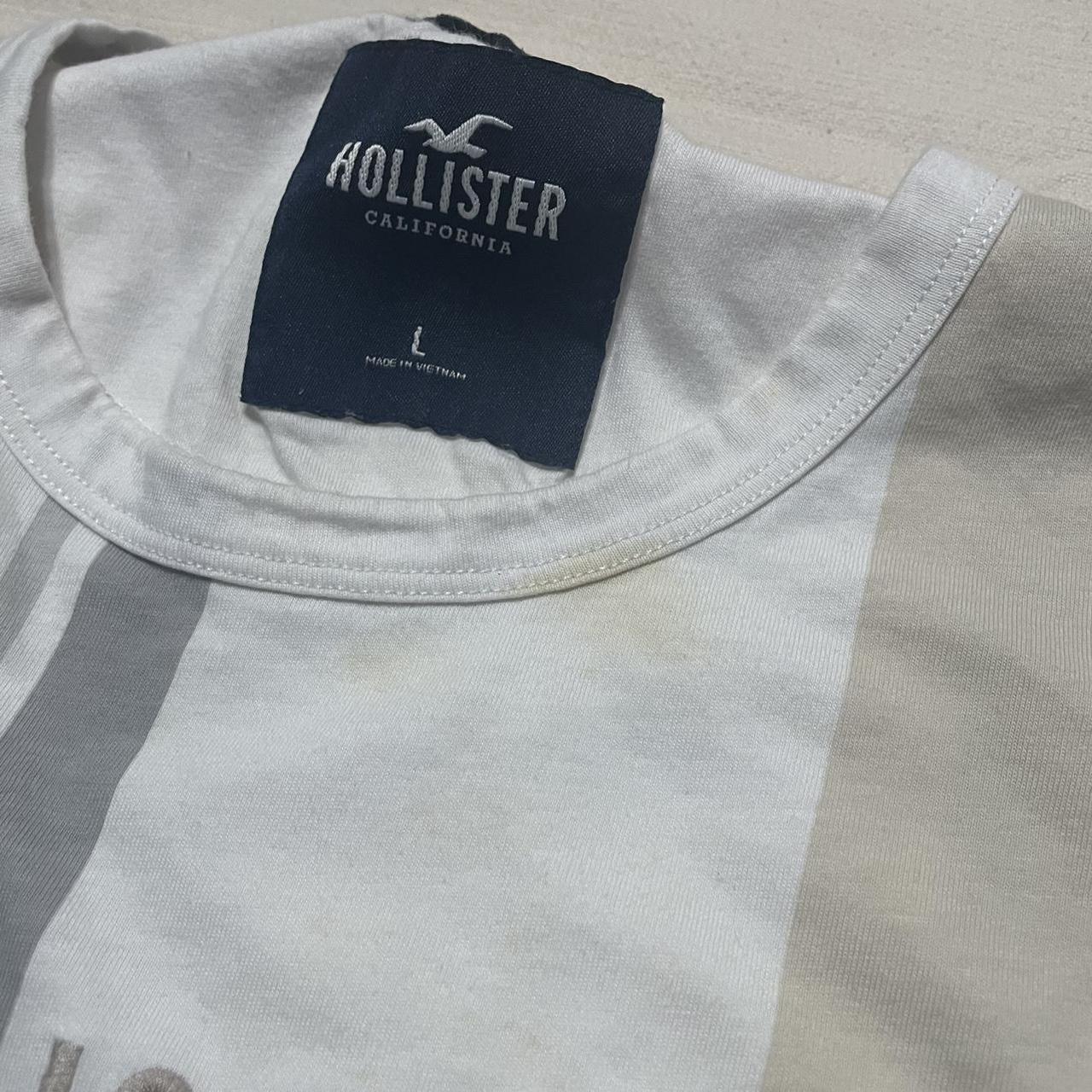 Hollister Striped Shirt DOMESTIC SHIPPING: FREE... - Depop