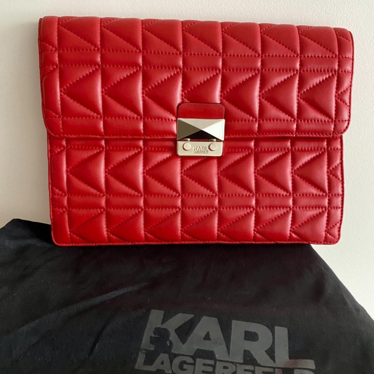 Karl Lagerfeld Leather Clutch