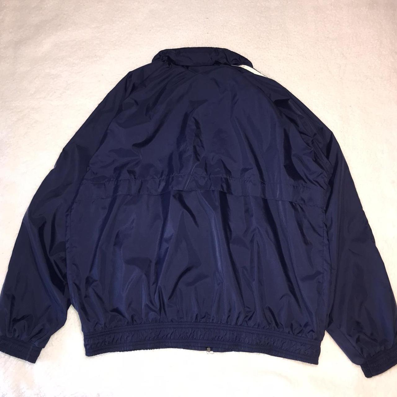 Adidas Men's Navy and White Jacket | Depop