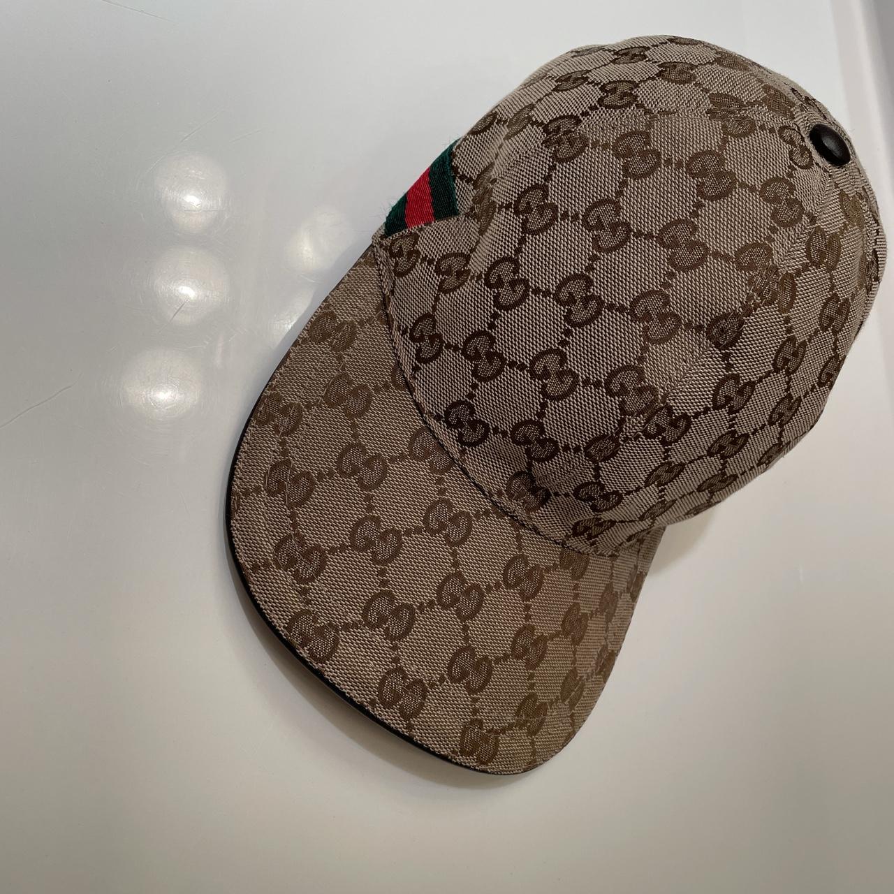 Blue/beige LIMITED EDITION Gucci cap 10/10 - Depop