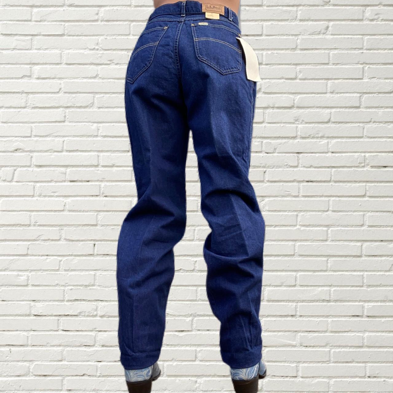 Vintage NWT LL Bean mom jeans Medium dark wash... Depop