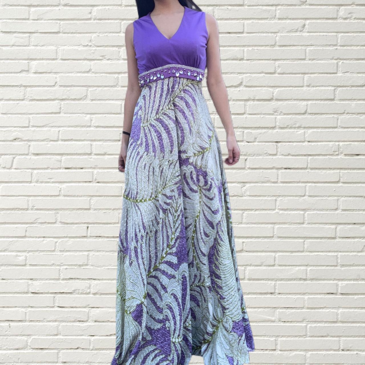 Purple Psychedelic Prom Dress top