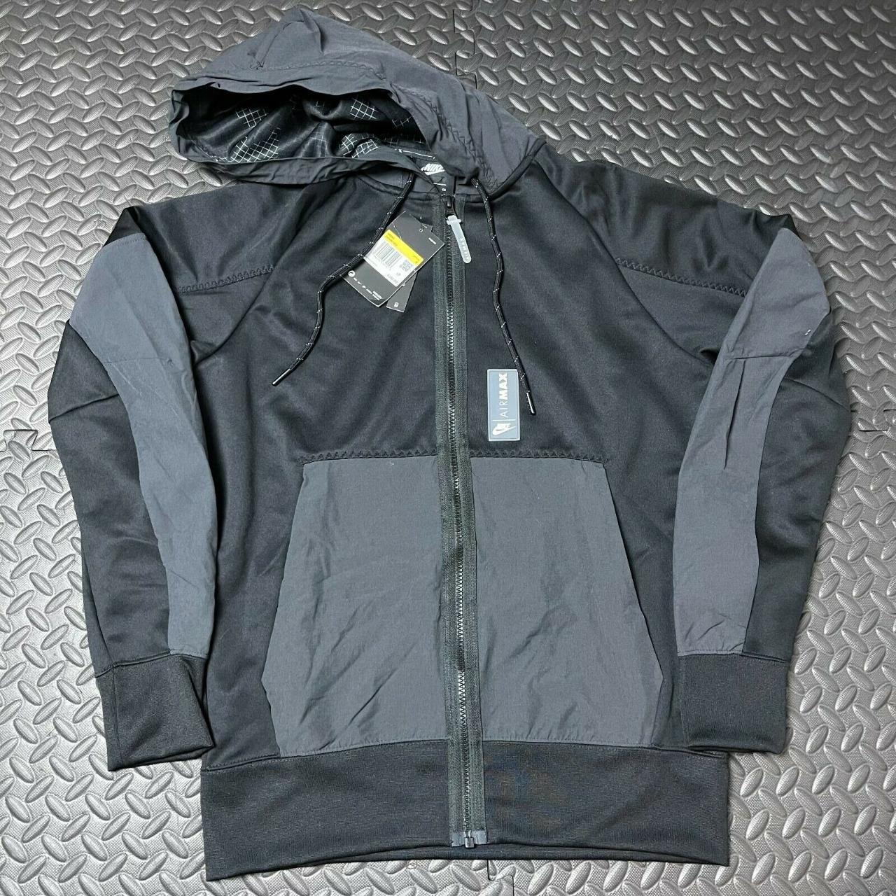 Nike air max full zip best sale hoodie black