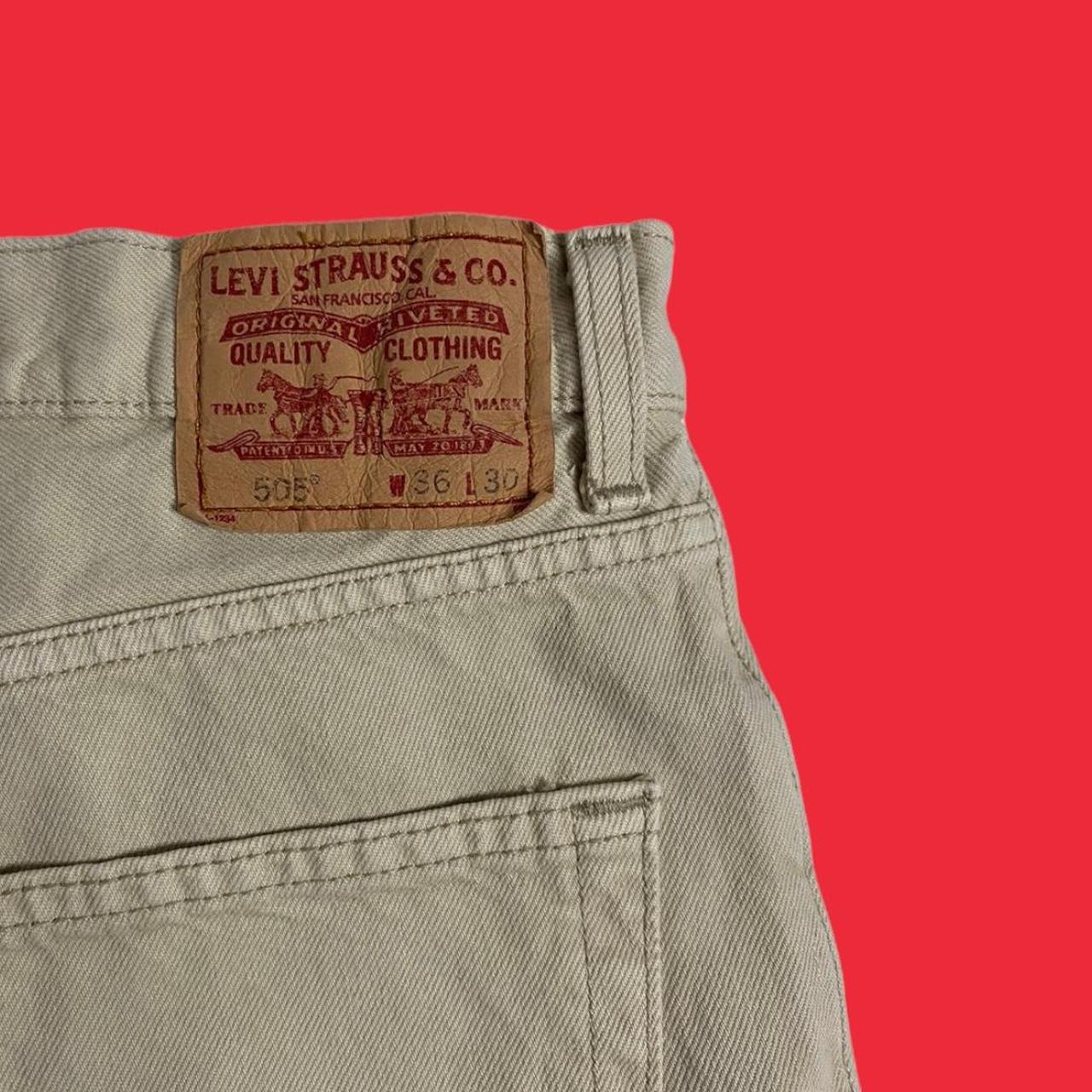 Cream Levi’s jeans Levis jeans 2008 Measurements... Depop