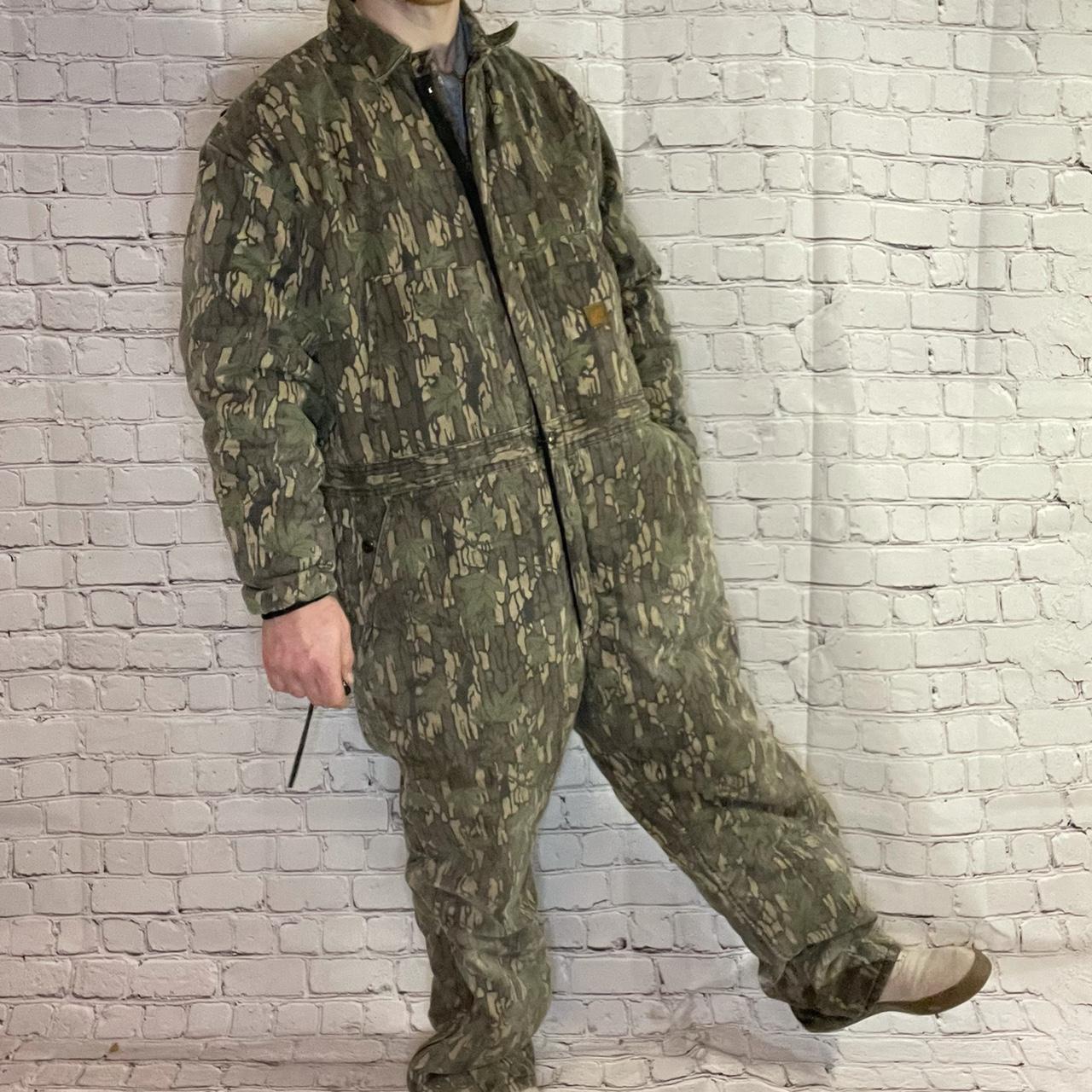 Vintage camouflage coveralls snowsuit Deer River... - Depop