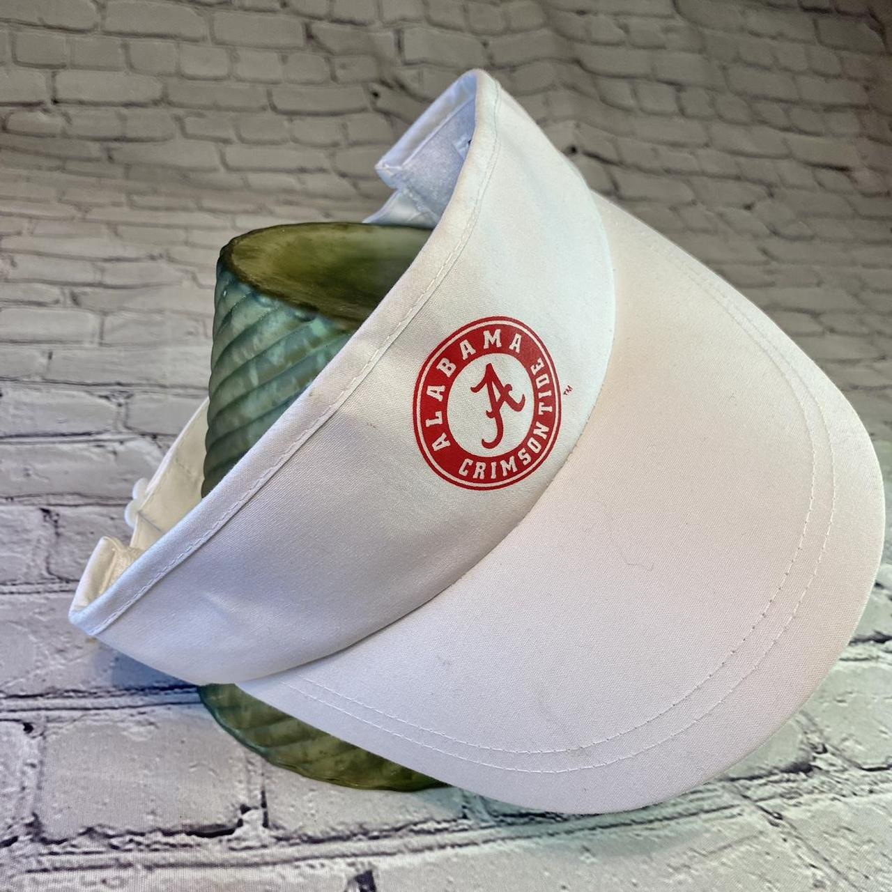 Vintage white golf visor University of Alabama... Depop