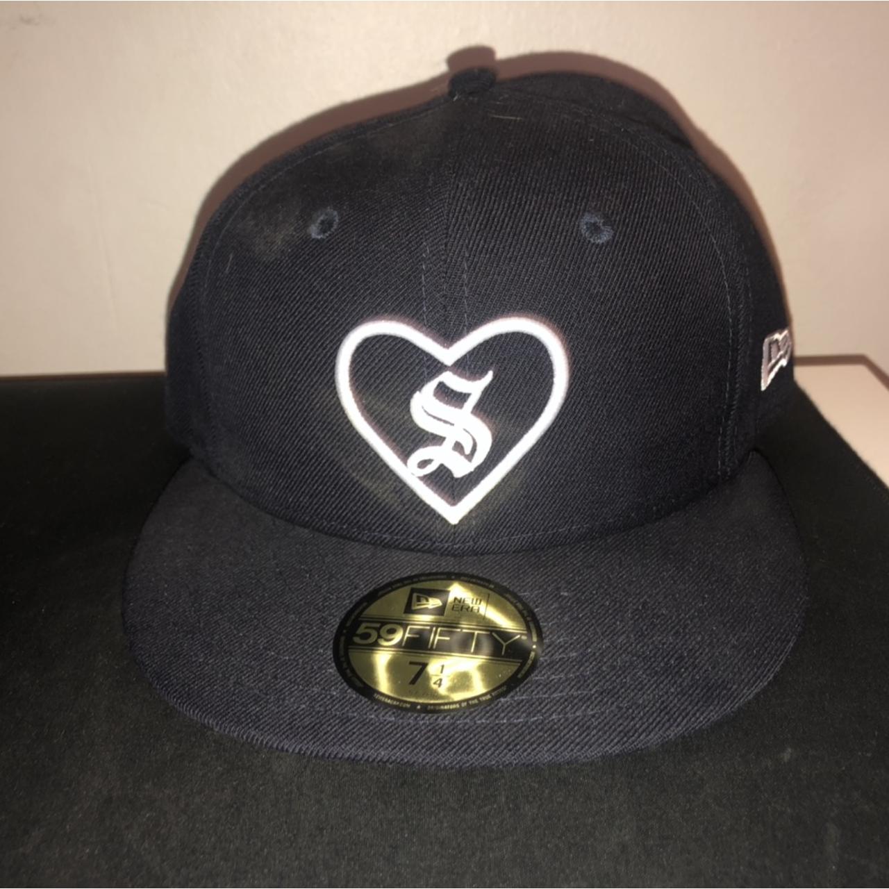 Supreme: Heart New Era White Socks Hat Never Depop