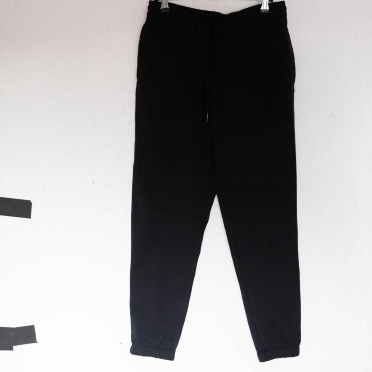 Zara black plain sweatpants made of fabulous cotton. - Depop