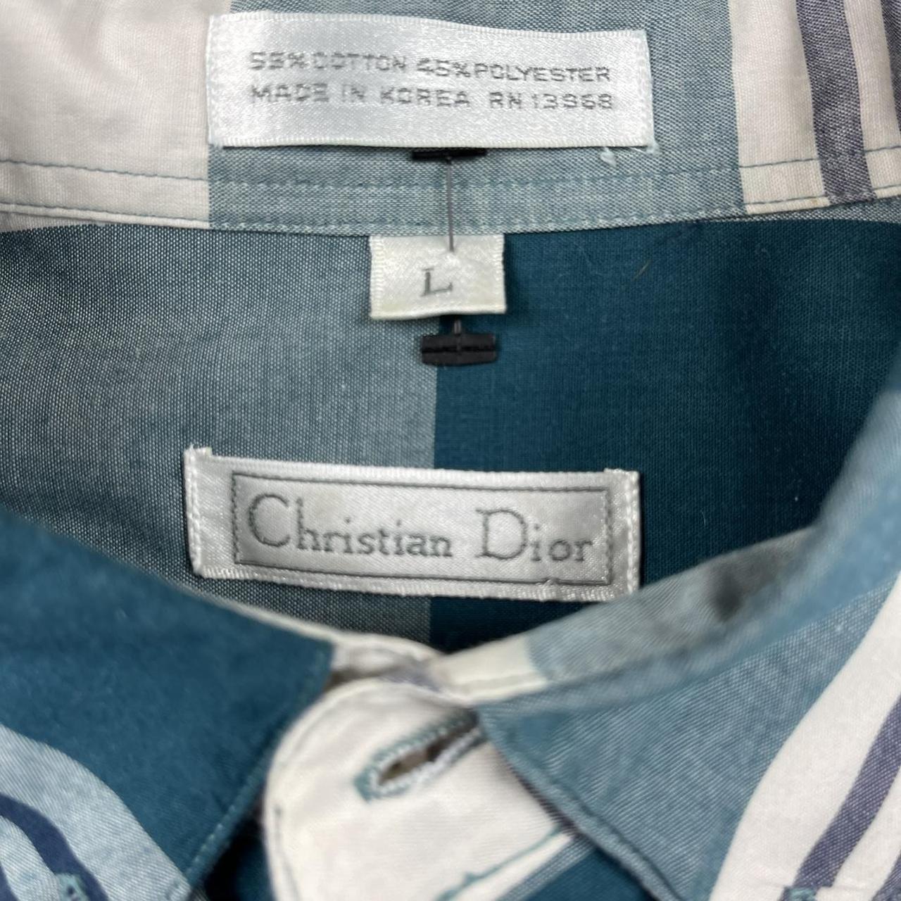 Christian Dior button plaid tartan check button... - Depop