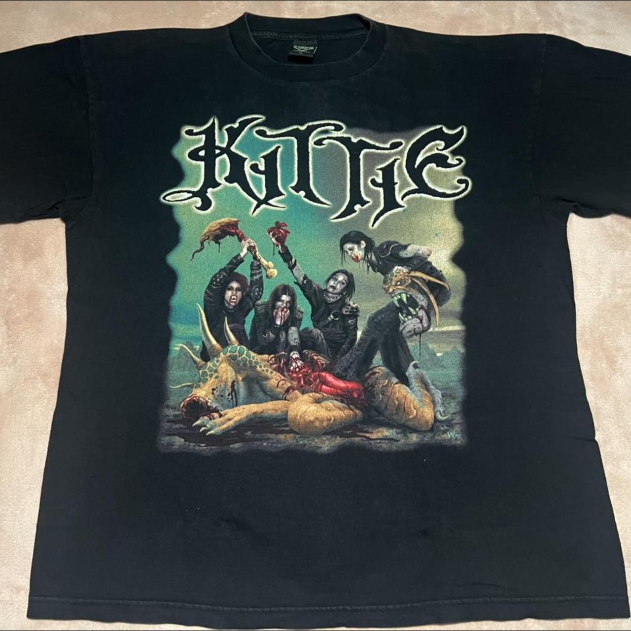 Kittie band shirt, printed on a Danish tag, size XL... Depop