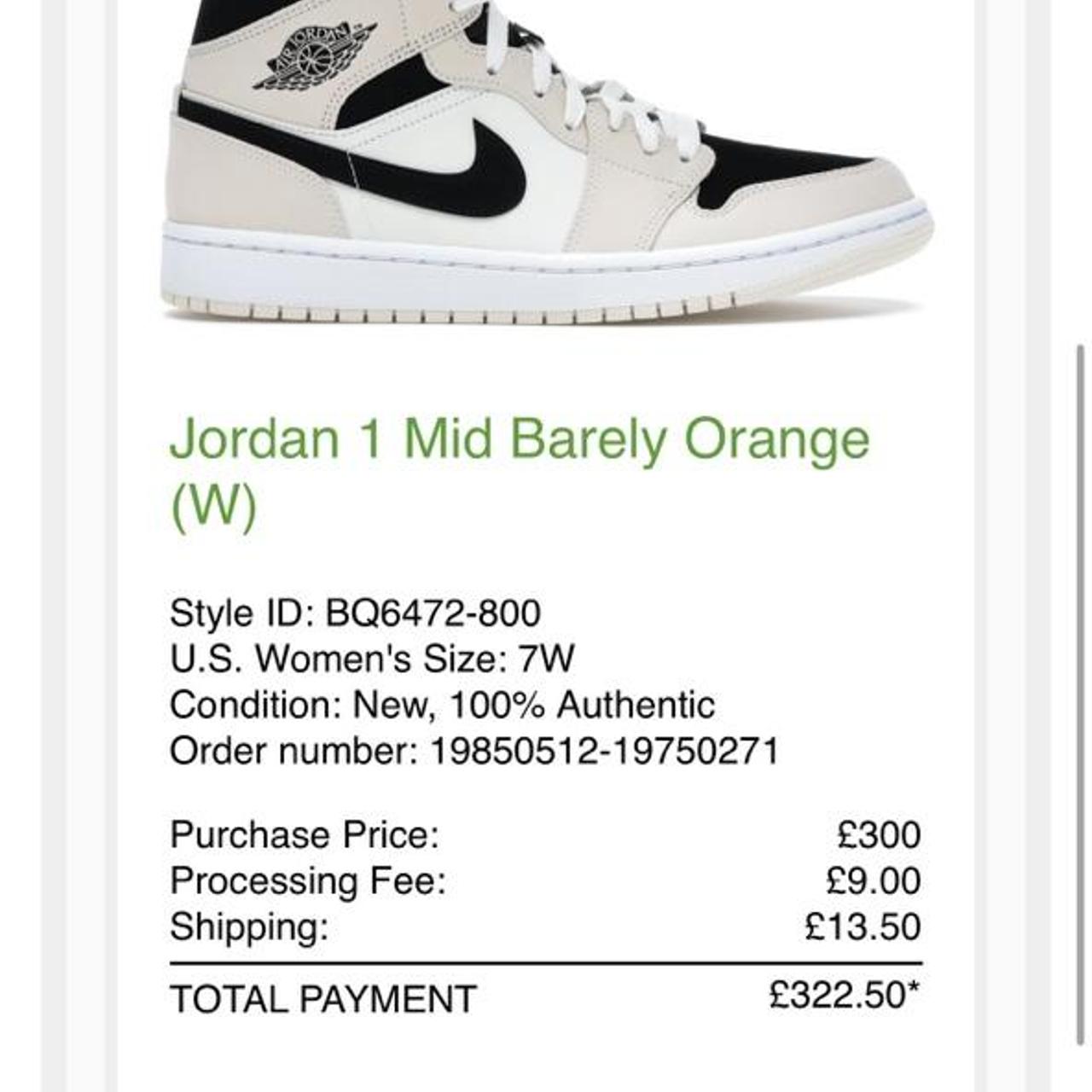 womens jordan 1 barely orange