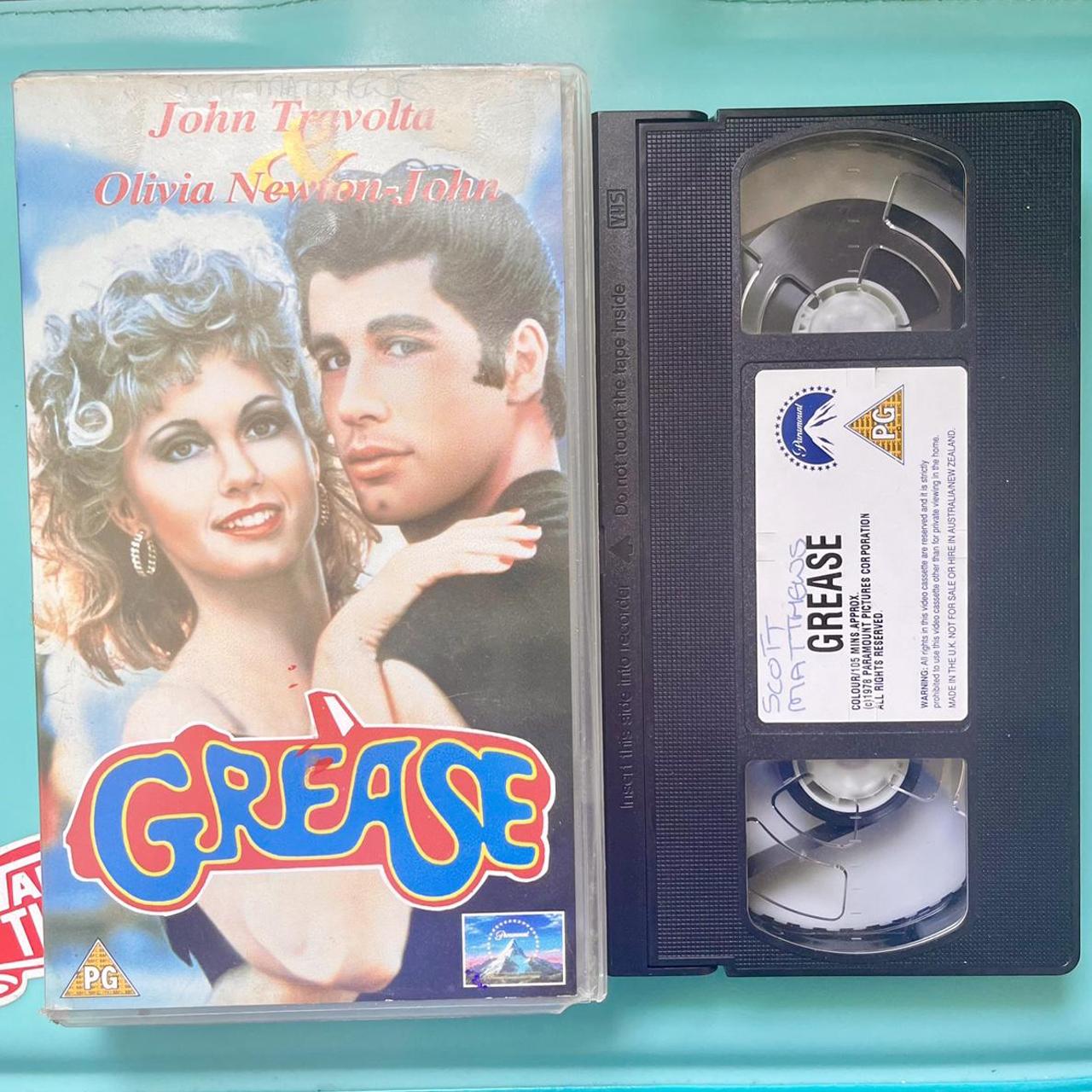 Grease Original Video Retro VHS Tape 90s 🇬🇧 U.K.... - Depop