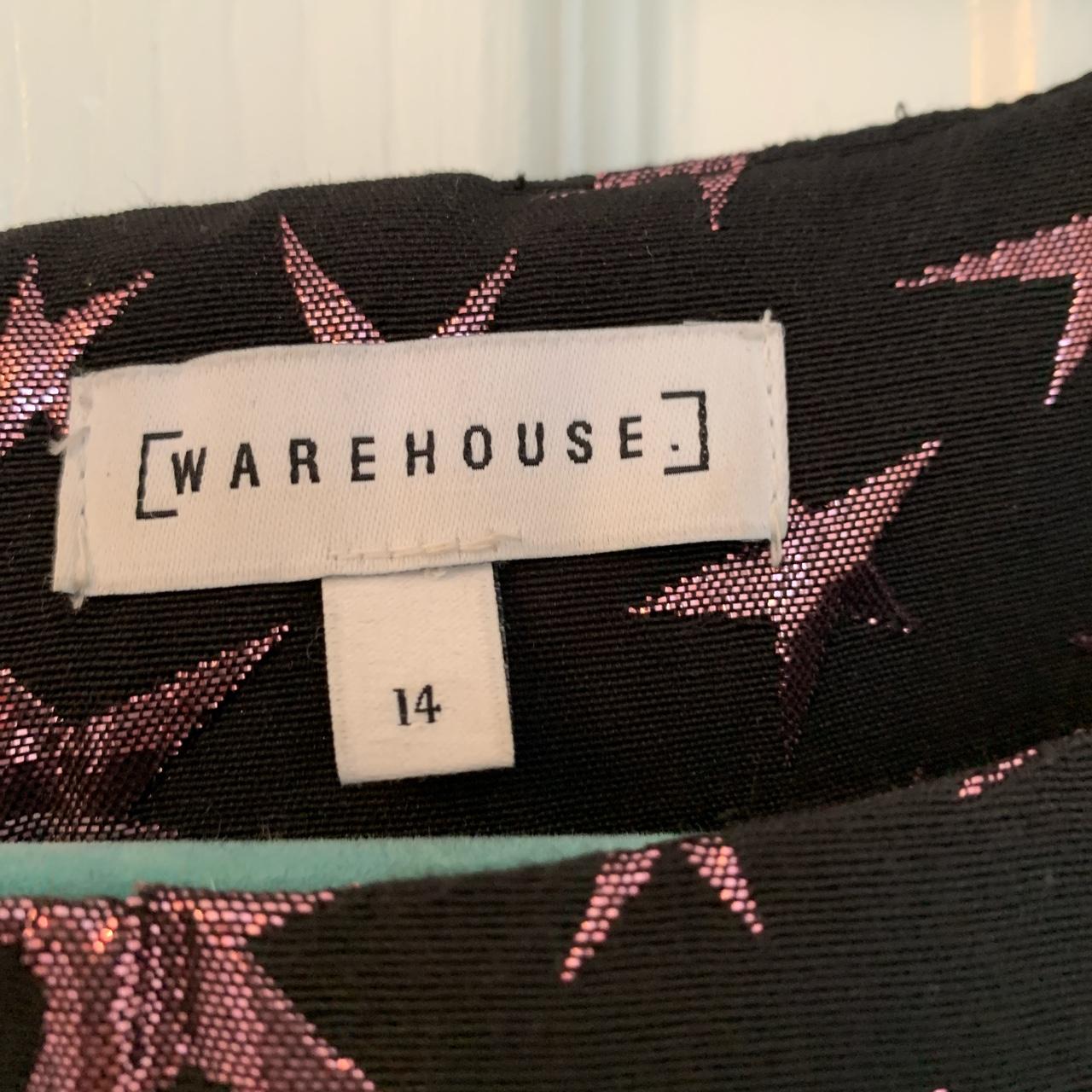 Warehouse Women's Black and Pink Dress (3)