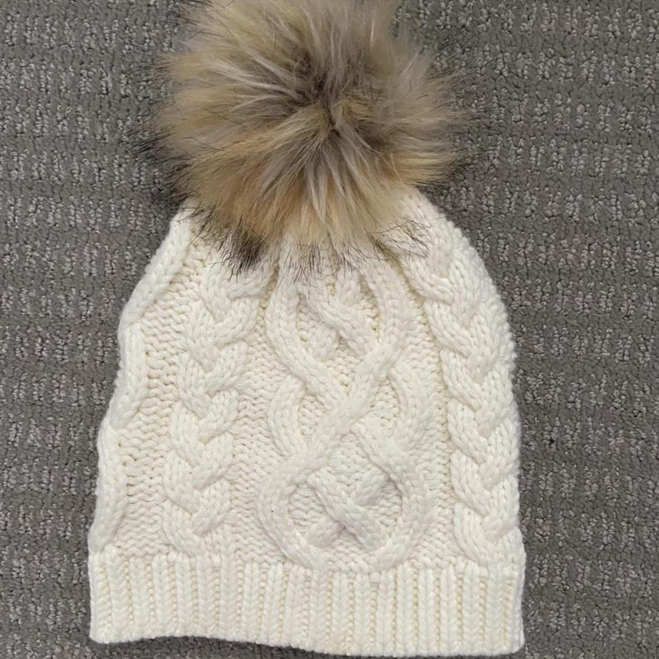 Adorable beanie with fur Pom Pom from J. crew! Love... - Depop