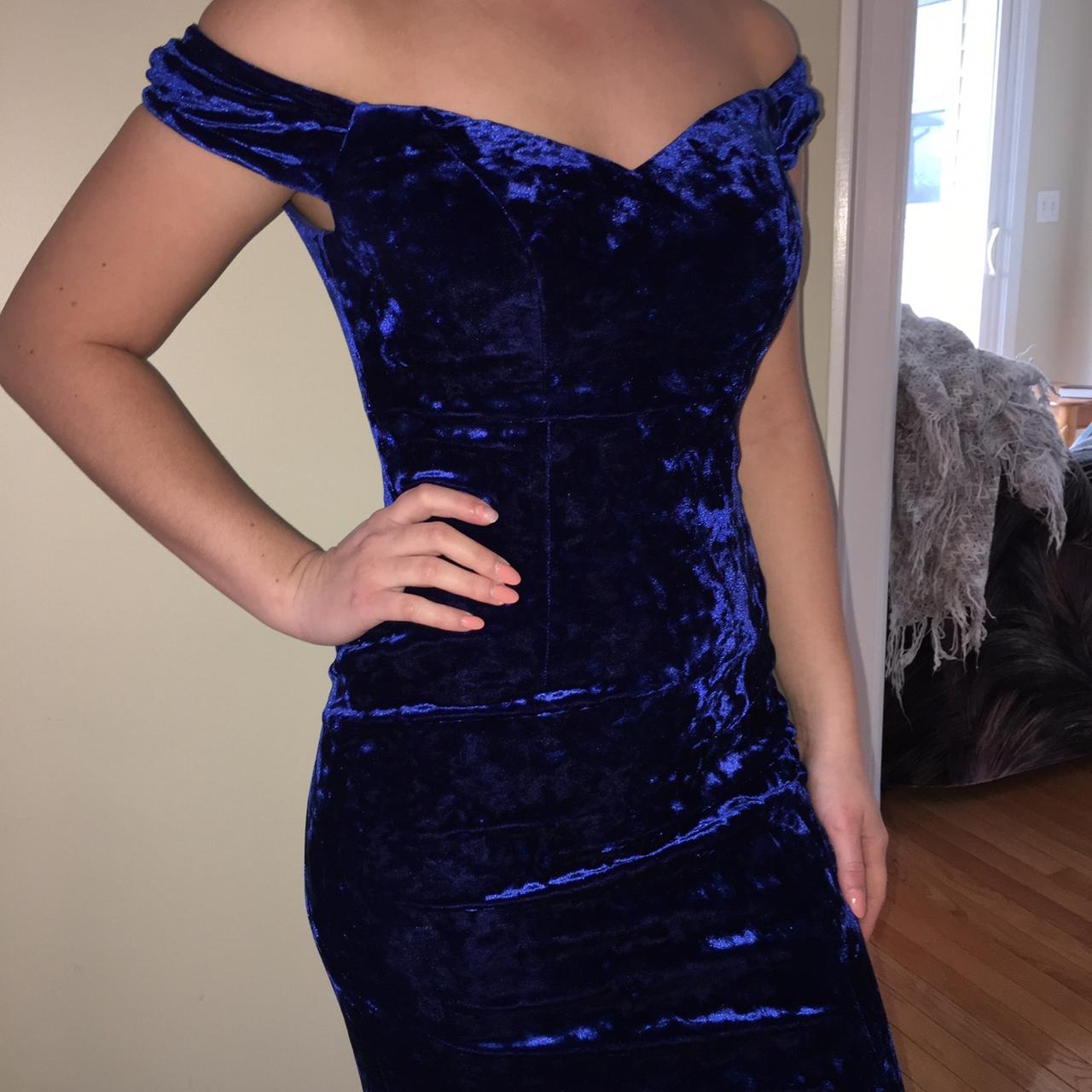 Morgan Women's Blue and Navy Dress (3)