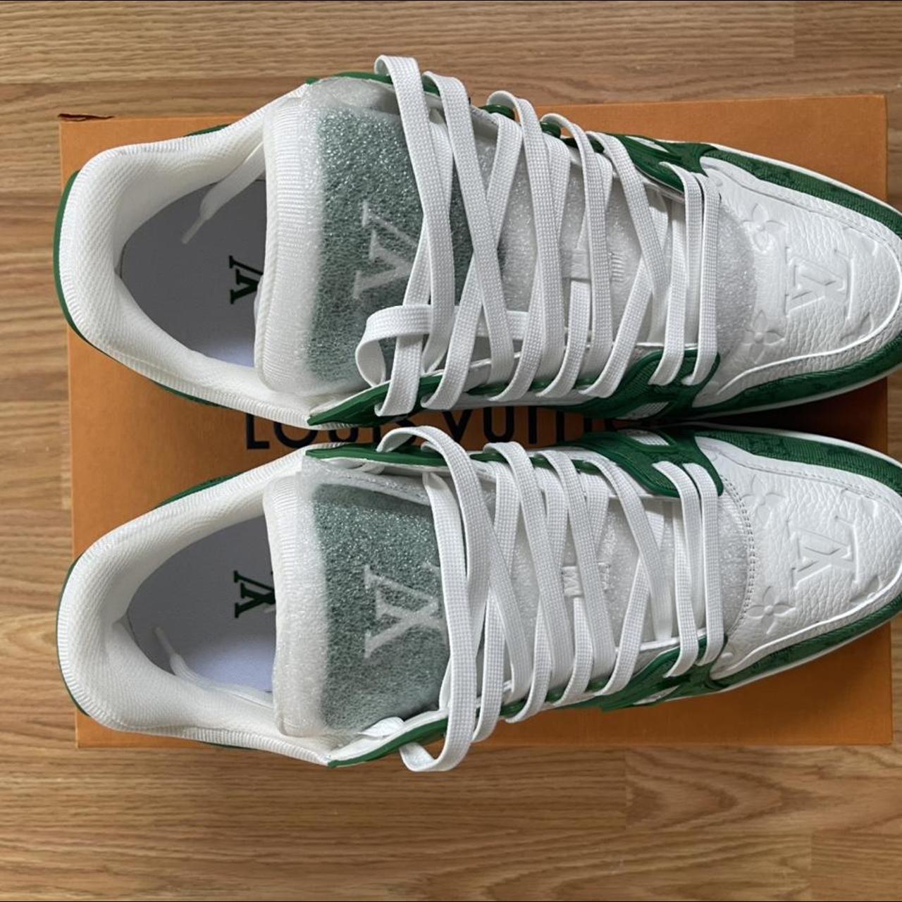 Green And White Louis Vuitton Shoes - 2 For Sale on 1stDibs