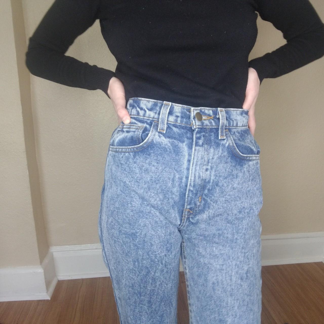 Ultra high waisted vior levanta pompis acid washed - Depop