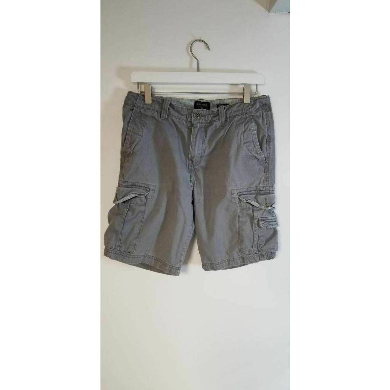 Quiksilver Mens Cargo Shorts Gray Heathered Flat... Depop