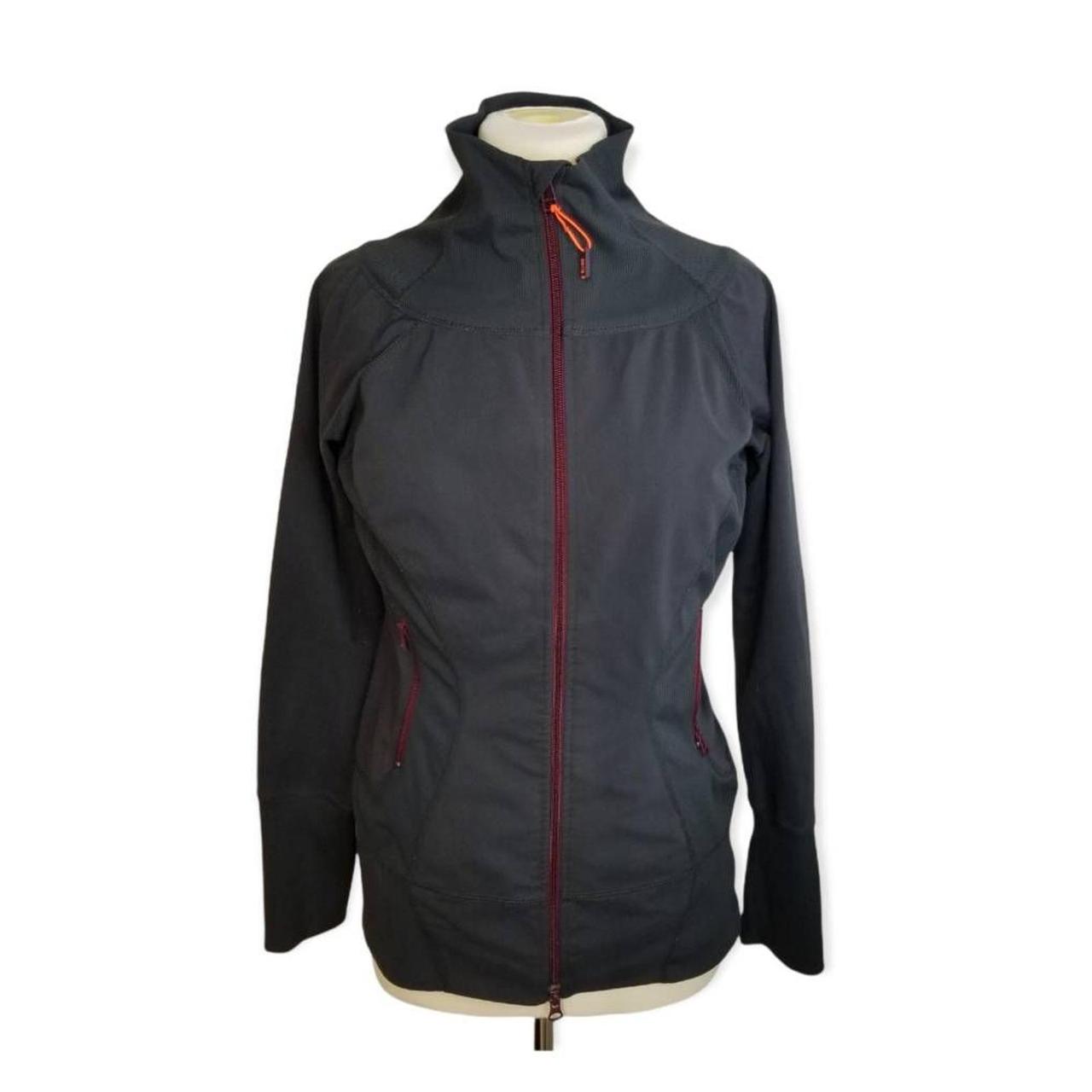 Zella Womens Activewear Jacket Gray Stretch Zip... Depop