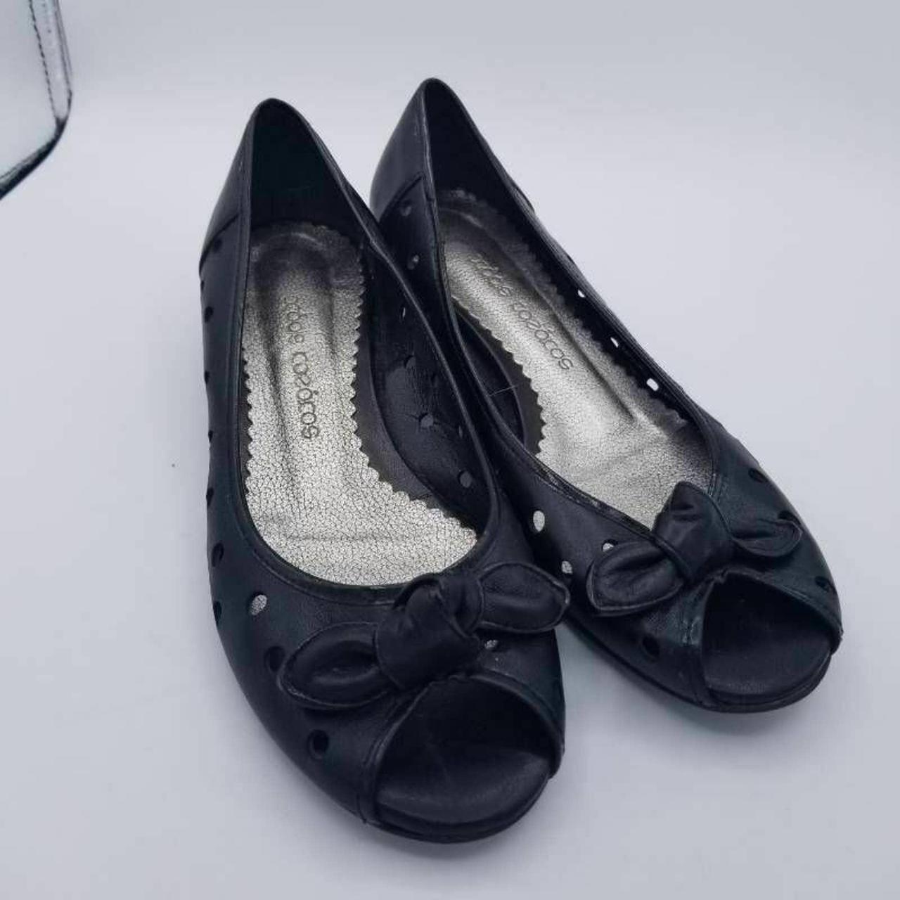 Xaris Kazakos Womens Ballet Flats Shoes Black... - Depop