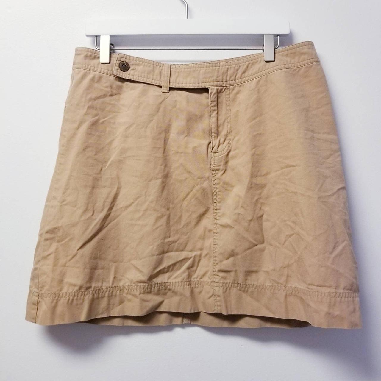 WATER GIRL Patagonia SKIRT 10 TAN KHACKI CHINO... - Depop